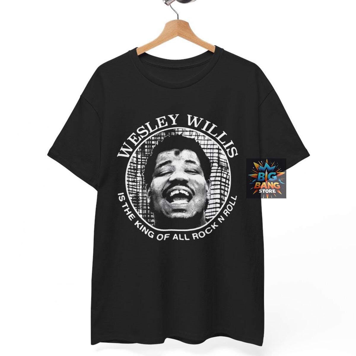 

Wesley Willis T-Shirt Mens Womens Tees Top, Music Band Rock Punk Metal, Unisex tee 3XL