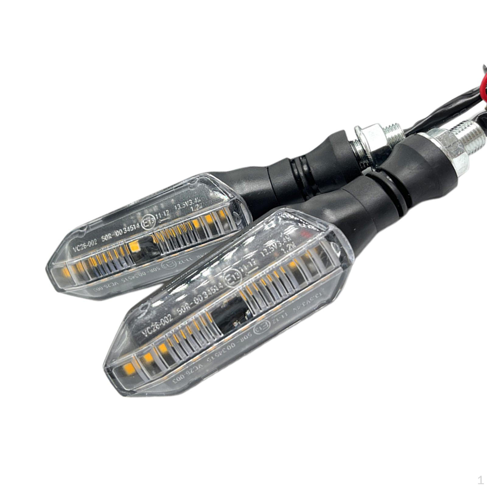 

Motorcycle Blinkers Arrow Blinker Lamps 12V Motorbike Universal Lamp Replaces Indicators Steady Light