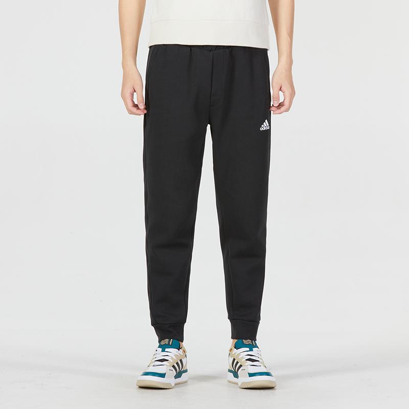 Adidas Slim Tapered Knit Pants Men Bottoms Black HN8984