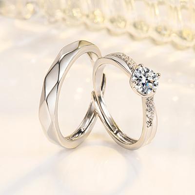 100% 925 Sterling Silver Pravý diamantový prsten pro ženy Jemné stříbro Snubní prsteny 925 Bizuterie For Love 'S Gemstone Rings