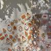 Tomoni 3D Embossed Winter Nail Stickers: Gingerbread Man Cookie Designs for Kids