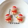 10Pcs Cute Cartoon Christmas Christmas Tree Resin Flatback Cabochon Diy For Phone Case Hairpin Keychain Earrings Scrapbook
