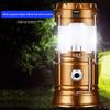 Solar Portable Lantern LED Flashlight Telescopic Torch Outdoor Camping Light Tent Lamp USB Rechargeable Emergency Work Light
