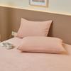 Pink Pillowcase Velvet Pillows Cover Skin-friendly Pillowslip Funda Almohada 48x74cm Cushion Cover 2pcs Rectangle Pillow Cases