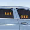 Adjustable Car Sun Shade For Side Window Quick Installation Side Window Curtain Polyester Material Window Sunshade