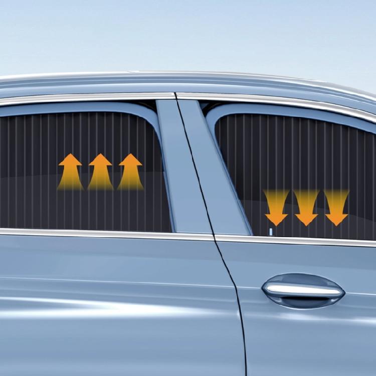 Adjustable Car Sun Shade For Side Window Quick Installation Side Window Curtain Polyester Material Window Sunshade
