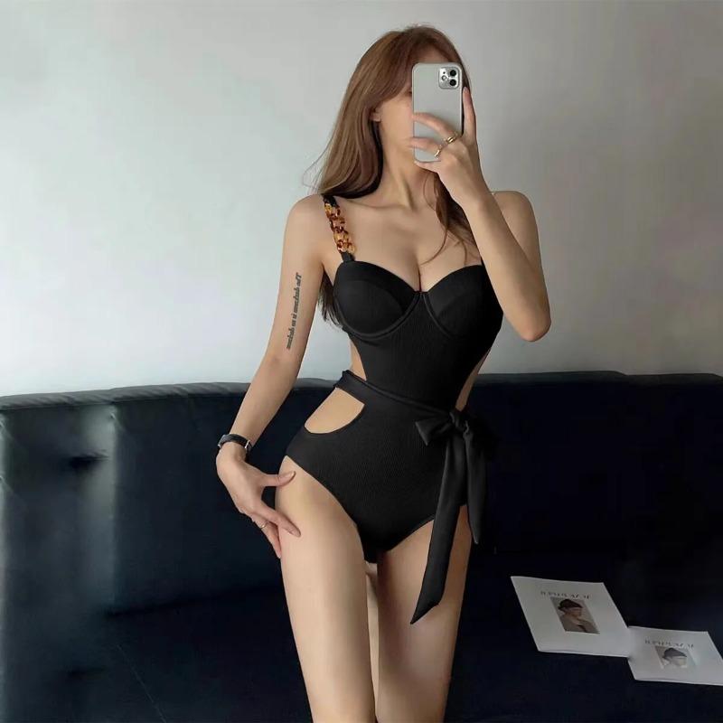 2026 Women's Bohemian High Waisted One Piece Swimsuit Bikini Set Halter Neck Monokini Push Up Sexy Beach