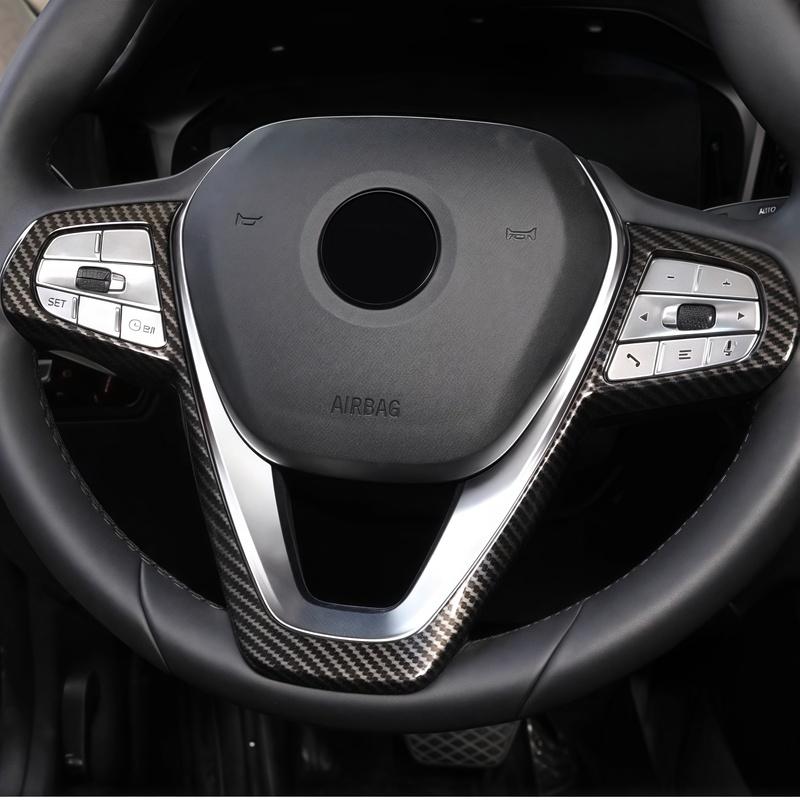 Car Steering Wheel Covers Stickers For BMW 3 5 7 Series G20 G30 X3 X5 X7 G01 G05 G07 GT6 G32 G11 -2025 Accessories