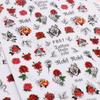 Nail Art Stickers Ins Spring Rose Flowers Valentine's Day Adhesive Nails 3D Decals