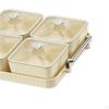 Candy Serving Tray Compartment Multiuse Food Storage Moveable Bowl Veggie Dish for Nuts