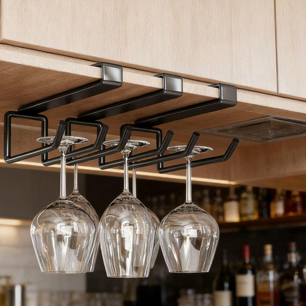 Wandmontiertes Untertheken-Glaslagerregal Ohne Bohren Weinglashalter Weinglashalter Keller