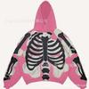American Flame Skull Frame 3D Printed Hooded Sweatshirt, Vintage High Street Loose Trendy Brand Pullover Sweatshirt