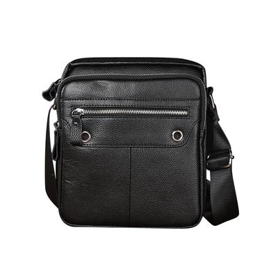 Vertical Business Genuine Leather Men's Shoulder Bag New Fashionable Soft Leather Casual Trendy Top Layer Cowhide Crossbody Bag