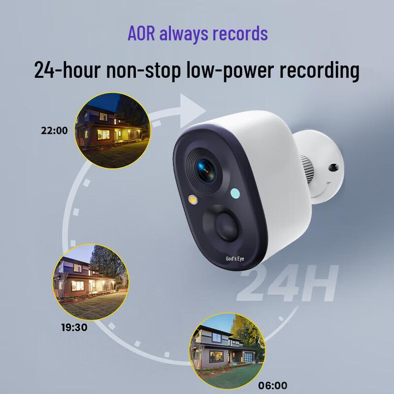 Shenmou BC22E Cordless 4MP WiFi Security Camera with Solar & Magnetic Mount (CN Version)