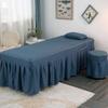 Gonna per lettino da salone di bellezza Copertura per lettino da spa con foro per il viso Copertura quadrata per lettino da massaggio Lenzuolo copriletto Gonna per lettino Copertura per lettino da tavolo per trattamenti SPA