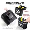 ctkzum1 For Lexus Portable Hanging Car Trash Can Wastebasket Trash Bin with Lid Storage Bin UX250h RX450h CT200h RX400h NX LX GC RX UX