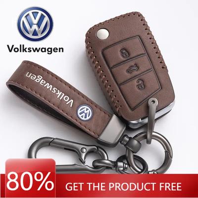 Pro VOLKSWAGEN VW VW Polo Golf 7/8 Originální kožené pouzdro na klíče Rychlý vzrušující průvodce Lingdu Průzkumné vozidlo Pouzdro na klíče od auta Vysoké