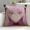 anime Im Quitting Heroing Cushion Cover Soft  EasyWash Pillow Case  Versatile for Couch Bed Travel and Office