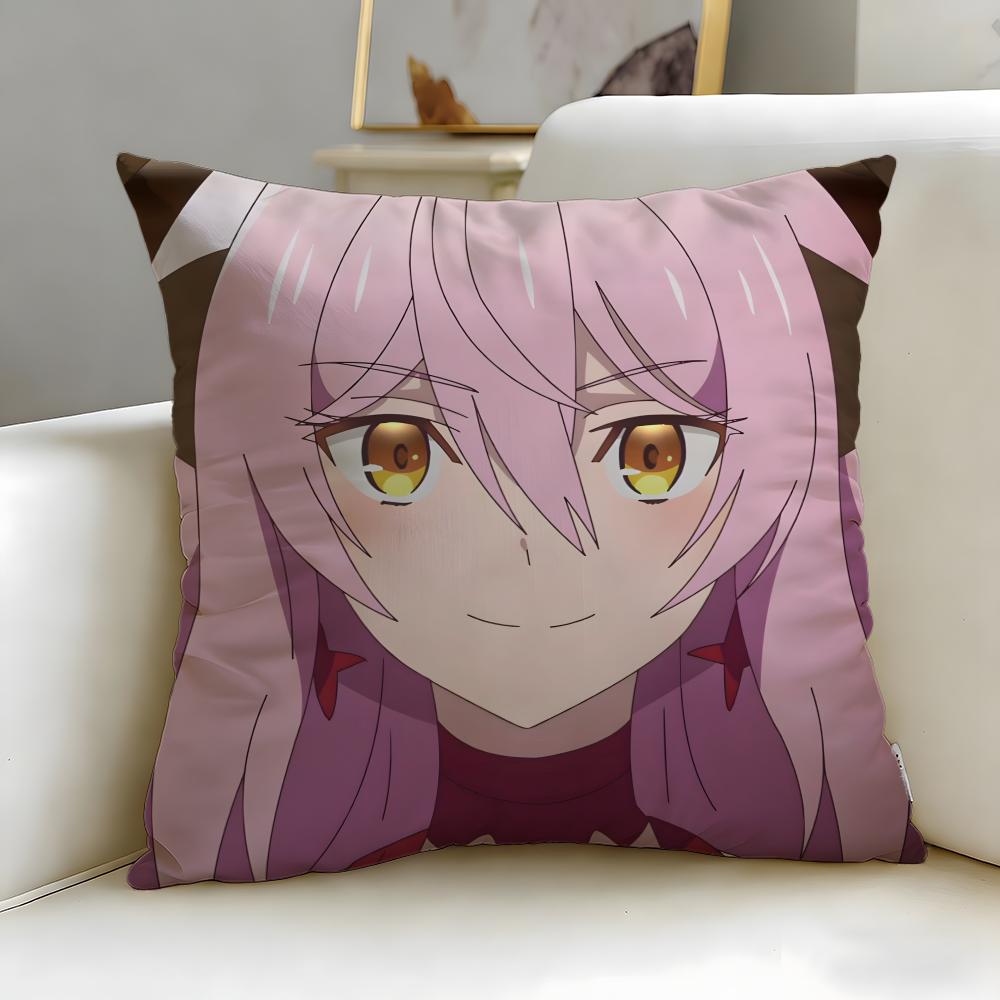 Anime Ich gebe das Heldenleben auf Kissenbezug Weich Leicht zu Waschen Kissenhülle Vielseitig für Sofa Bett Reise und Büro