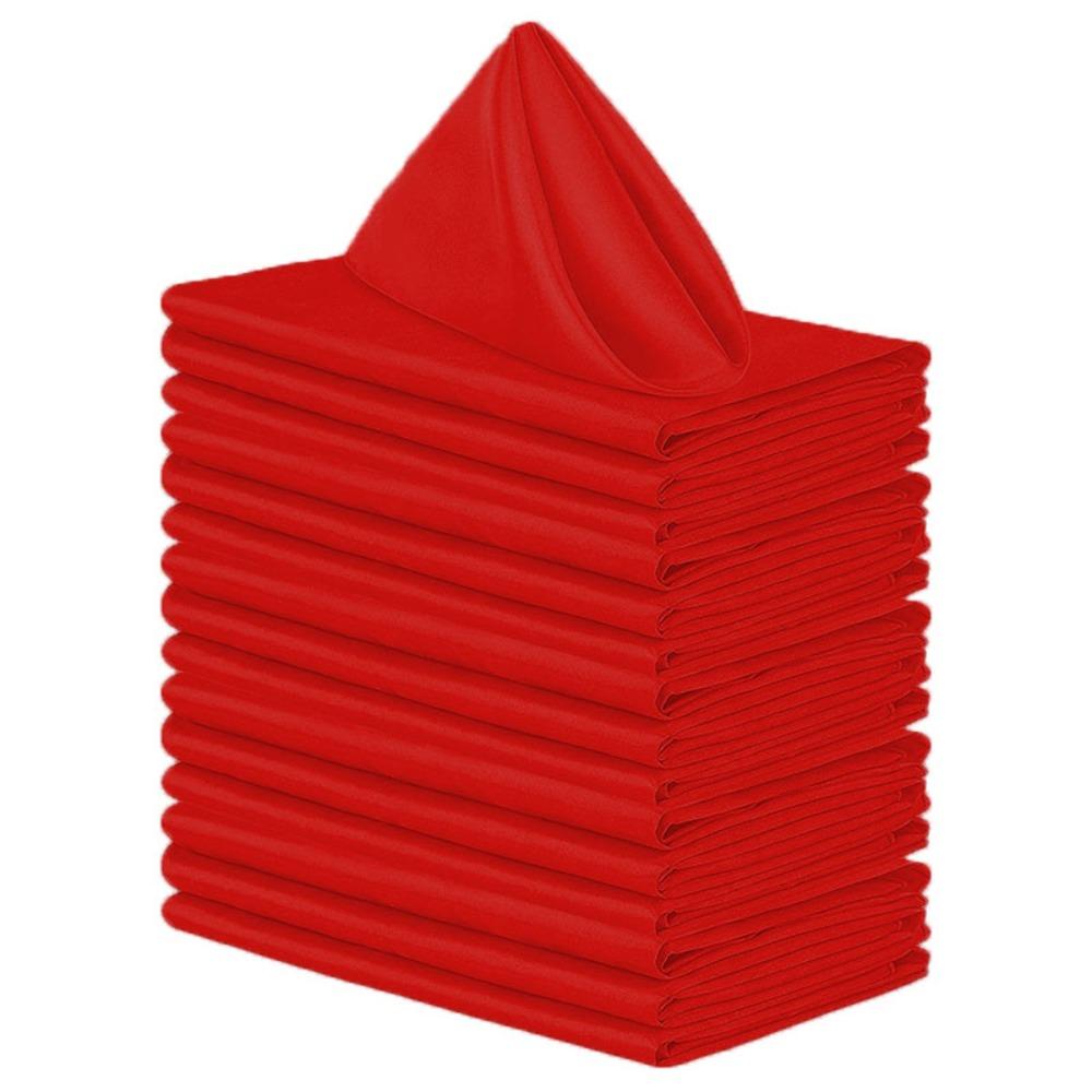 10pcs Soft Satin Napkin 30x30cm Table Napkins High-end Dinner Napkins  Event