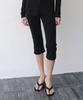 AFTERGLOWOOL Knit Capri Leggings Pants-Black