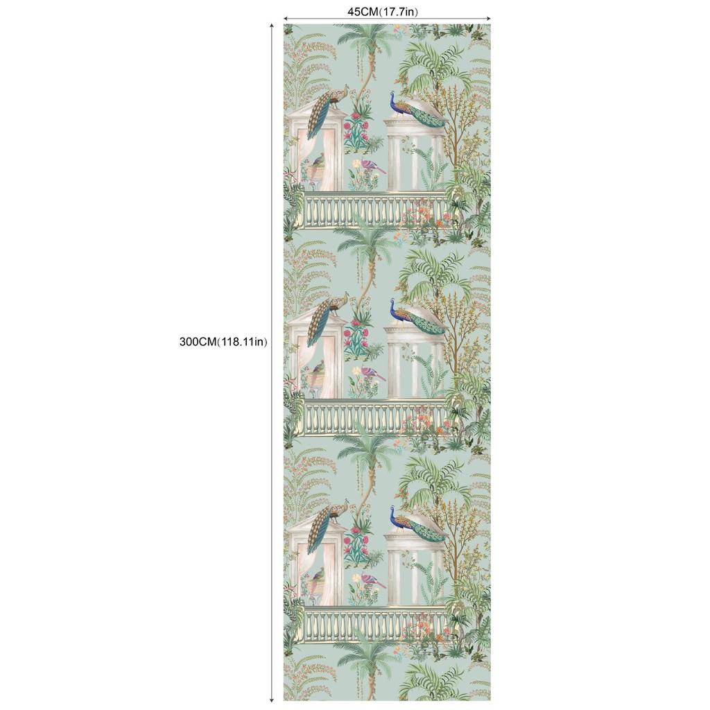 Pattern Sticker, Hotel Bedroom Cafe Renovation Wall Bookcase with Glue Self-adhesive PVC Wallpaper Commercial Waterproof