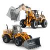 Remote Control Bulldozer Excavator Toy for Boys 5 Channel Rechargeable Engineering Vehicle Model ABS Material