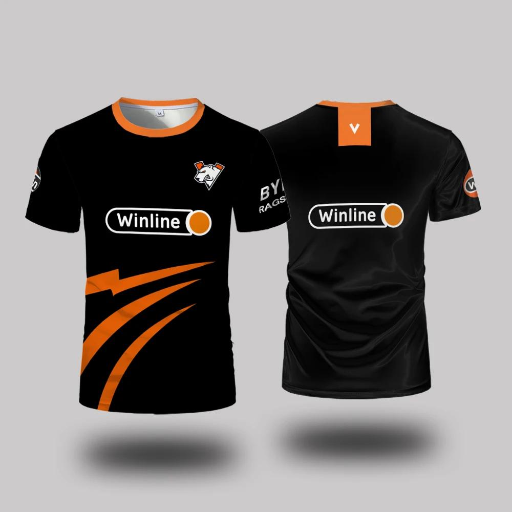 Virtus.Pro Esports Club Uniforms Summer Outdoor Men's And Women's Sport Breathable T-Shirt Loose Daily Casual Round Neck Clothes