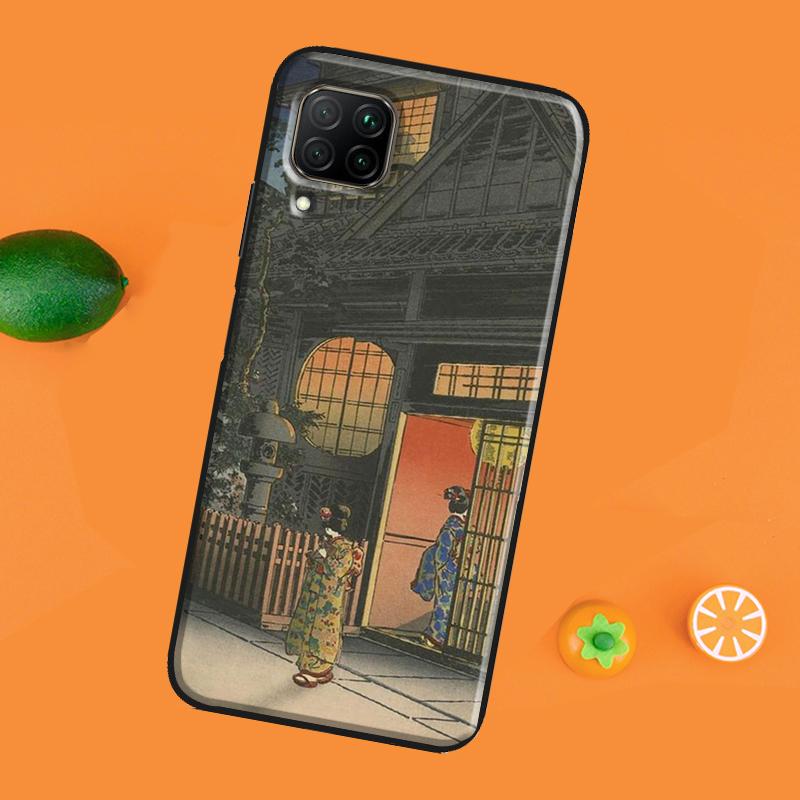 Japanese Style Ukiyo-e Art For Honor 50 Case 8X 9X 10i Cover For Huawei Nova 5T P Smart 2021 P20 P30 P40 Lite Pro