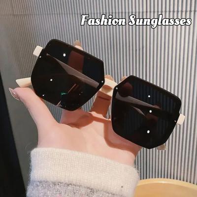 Large Frame Retro Sunglasses Women'S Sunglasses Sunshade Uv Protection Senior Sense Sunglasses Outdoor Travel Men'S Goggles