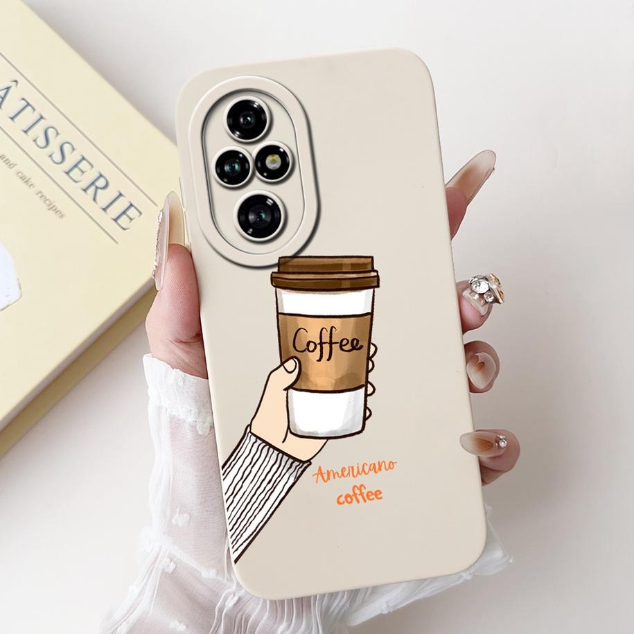 For Honor 200 Pro Case ELP-AN00 Phone Cover Popular Flower Avocado Soft Silicone Matte Fundas For Honor 200Pro Protective Bumper