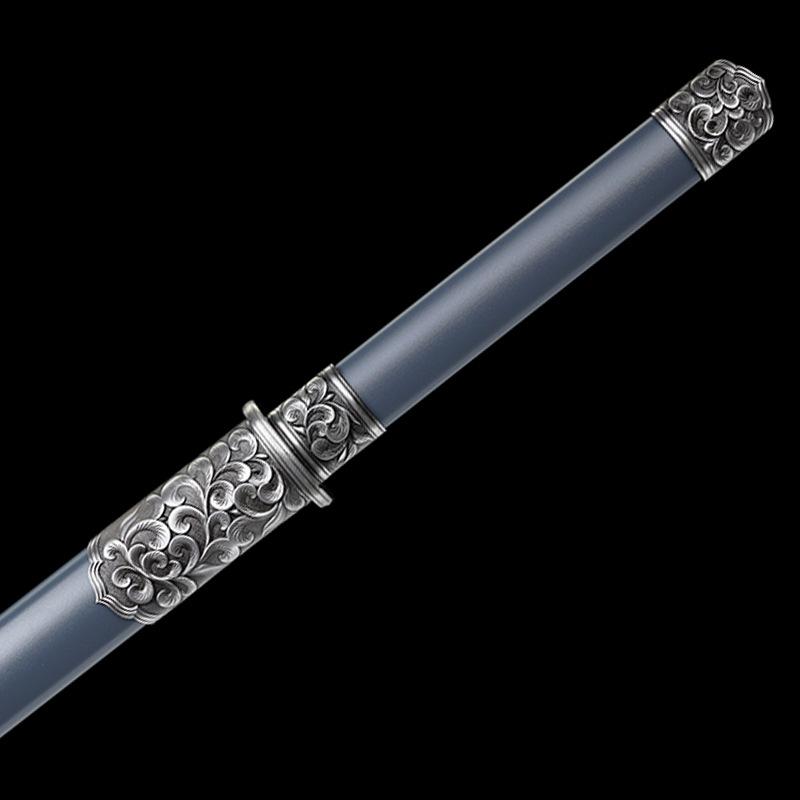 Chinese Tang Dynasty Horizontal Sword Manganese Steel Sword Long Sword Straight Sword Decorative Sword Home Ornament Martial Arts Practice Sword