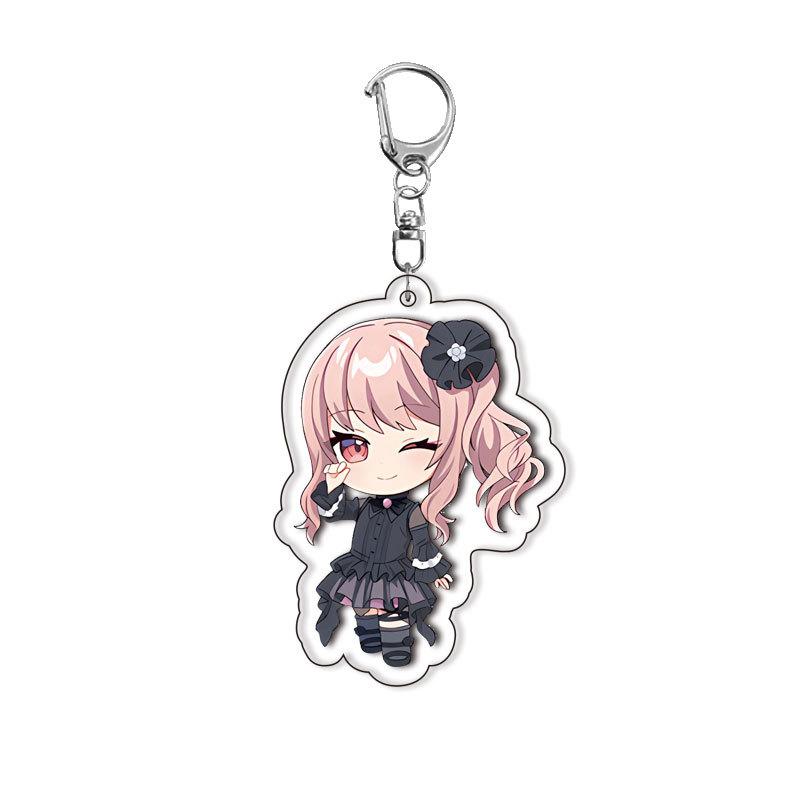 World Project Acrylic Keychain Game Related Products Girl Gift Key Rings Souvenir Cute Pendant