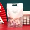 50Pcs Cherry Blossoms Flower Biscuits Snowflake Crisp Cookies Nougat Portable Self-Supporting Zipper Packaging Bags