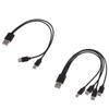 Multi Charging Cable USB C Splitter Cable 2/4 In 1 Fast Charging Cord with 2/4 Type-C Male Port for Phone Tablet