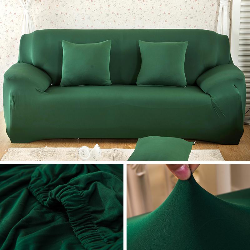 Solid Color Sofa Cover Breathable Elastic Simple Sofa Protect Sofa All -Inclusive Fashion Pattern Couch Cover For Living Room