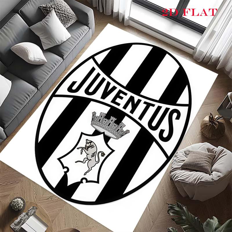Tappeto Rug Juve per Soggiorno Camera da Letto Casa Decorazione Divano, Tappetino Antiscivolo per Giochi Bambini