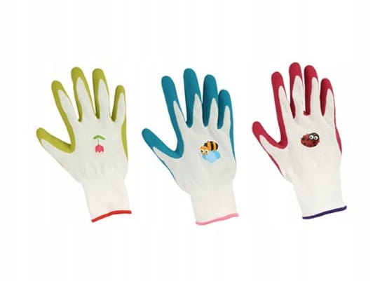 Protective gardening work gloves M latex