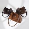 Premium Niche Bag Women's Autumn and Winter Suede Versatile Messenger Bag Simple Retro Casual Leather Portable Shoulder Bag
