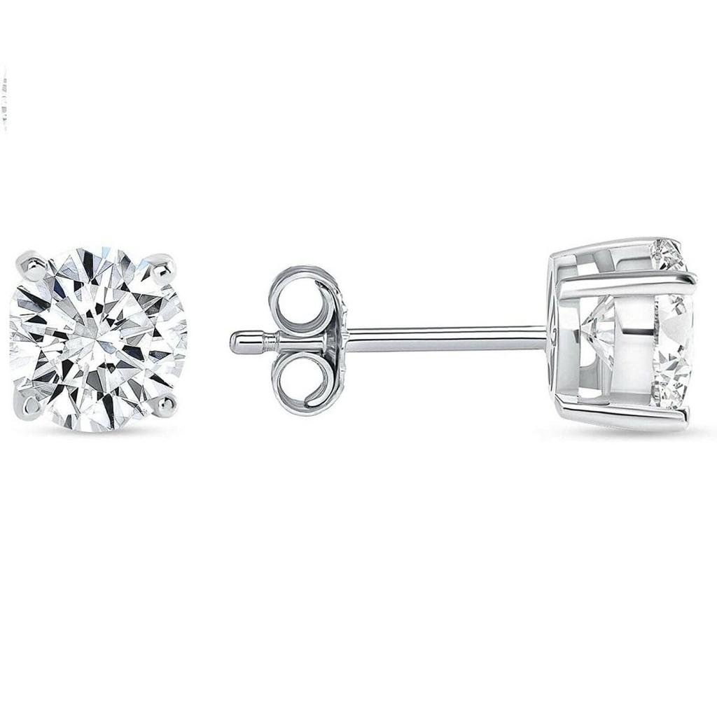Jewels Prim 2 ct. Kolczyki sztyfty z diamentami laboratoryjnymi - Solidne srebro próby 925