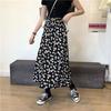 Gonna midi da donna con stampa floreale, vita elasticizzata, casual, a trapezio, tessuto leggero e confortevole, adatta per l'uso quotidiano