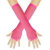 Fingerless Fishing Net Gloves Long Long Gloves Fashion Mesh Gloves  Women
