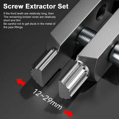 Juego de extractores de tornillos pelados Yousheng de alta dureza, amplia aplicación, fácil de usar, portátil, kit extractor de pernos para remover tornillos dañados