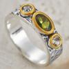 1-piece Retro CopperColor Pleated Zircon Inlaid Ring, Suitable for Women's  Holiday Party Jewelry Gifts