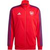 Arsenal Dna Track Top Three Stripes Logo Stand Collar Zip Long Sleeve Jacket Men Jacket Red IT4113