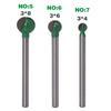 Green / Silver Routet Bit Hard Alloy Lubricated Round