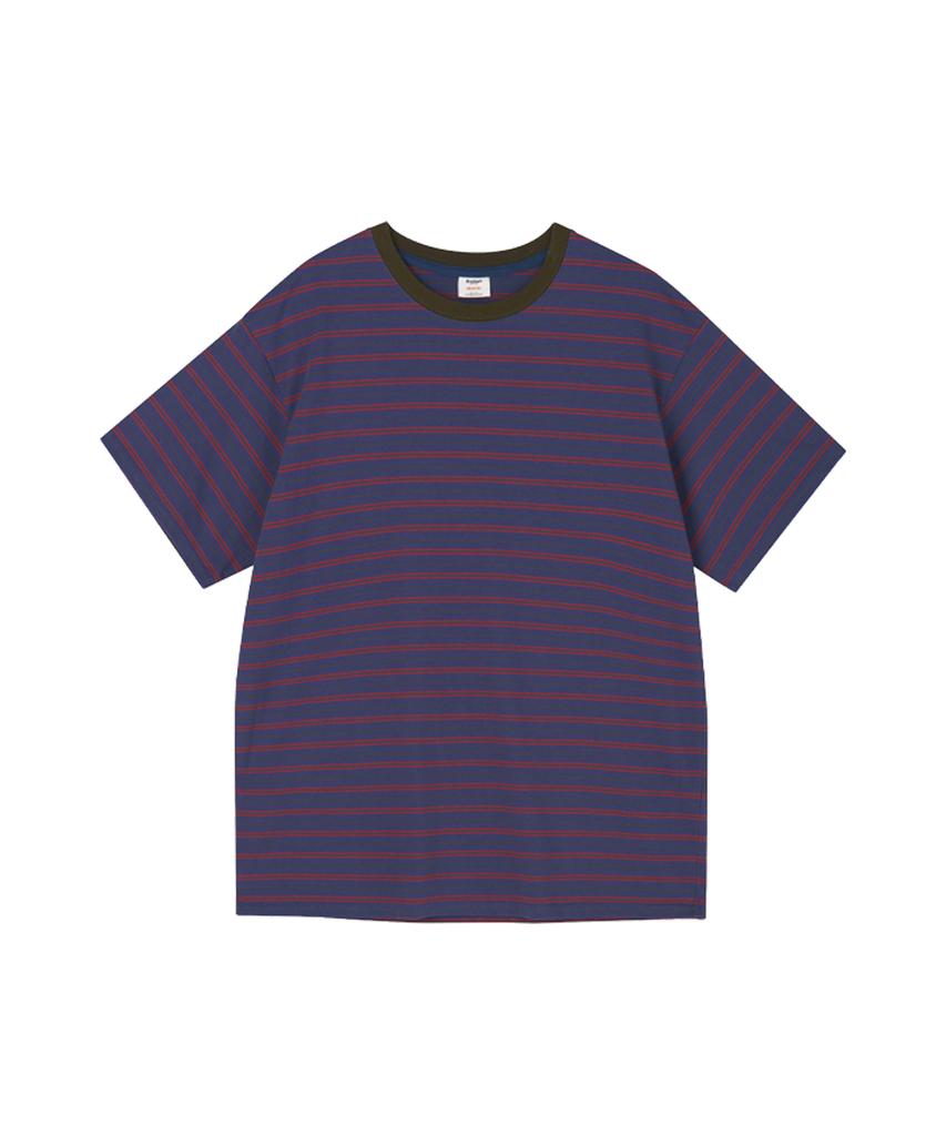 Beulumeon Multi Stripe Tee (Dusty Blue)