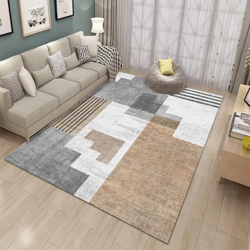 Light Luxury Simple Printed Bedroom Floor Mats Decoration Home Living Room Floor Mats