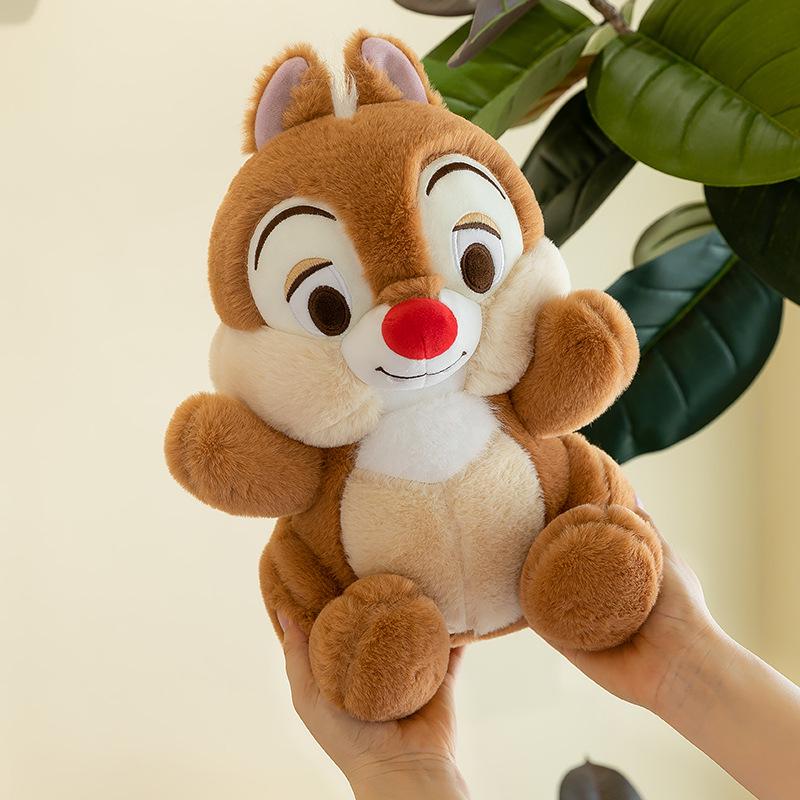 Large Cartoon Squirrel Plush Toy - Cute Forest Animal Figure for Kids' Holiday Gift