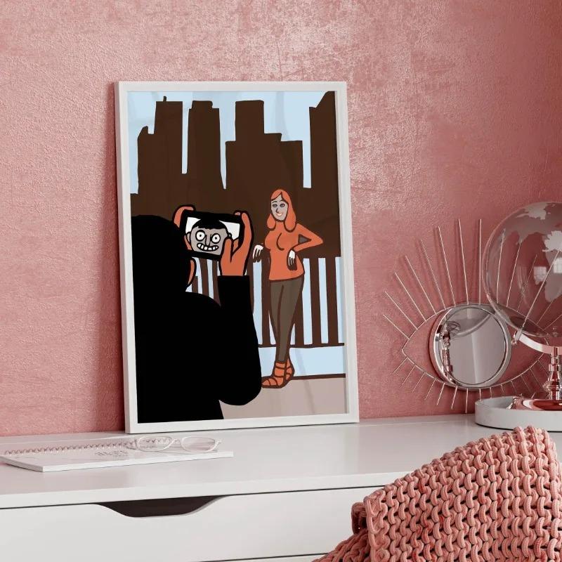 Jean Jullien Cartoon Humor Posters Funny Modern Life Pop Art Art Painting Picture Wall Interesting Living Room Home Decor Gift